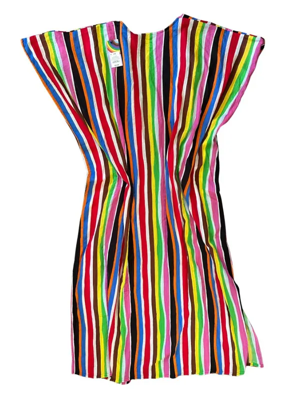 NEW Target Pride Adult Short Sleeve Cover Up Striped Size S/M - Image 13