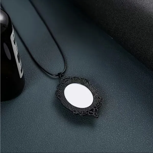 Gothic Crow Forest Cameo Pendant Necklace A Stylish‎ Rope Necklace - Image 7