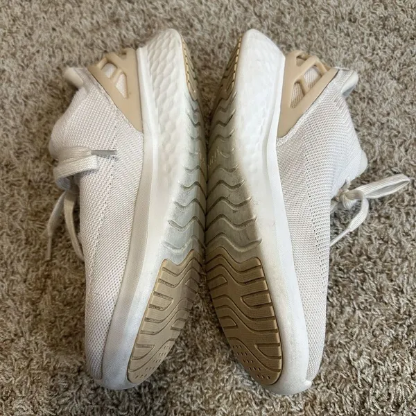 Kizik Men's 8.5 Wide Women's 10 Wide Athens Light Knit Sneakers In White‎ Creme - Image 3