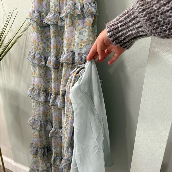 Show Me Your MuMu Blue and Yellow Floral Midi Dress - Image 7