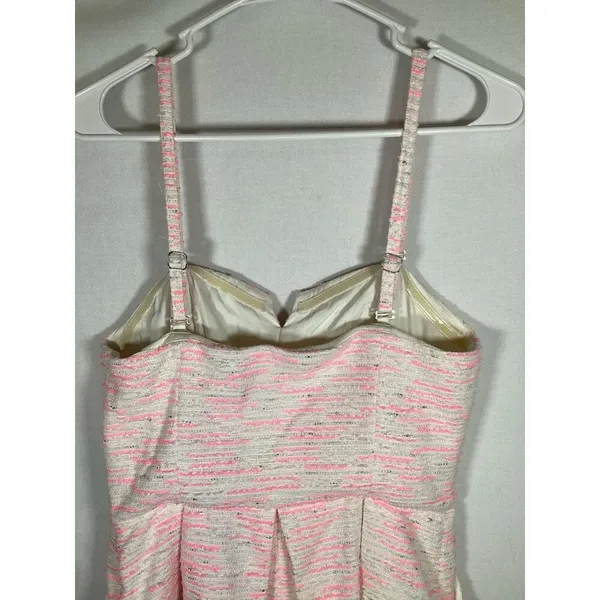 Anthropologie Moulinette Soeurs Tweed Pasteque Dress Size 6‎ White Pink Wedding - Image 8