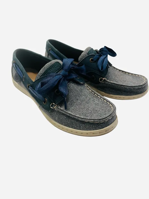 Sperry Women’s Two-Tone Blue Denim Boat Shoes - Image 7