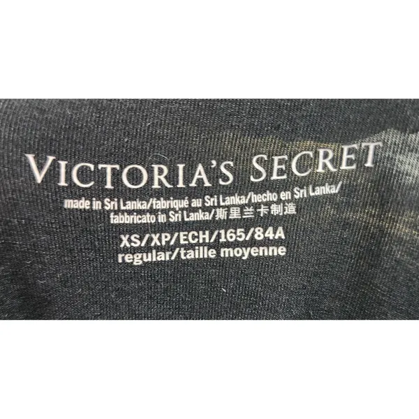 Victoria's Secret‎ XS Pajama Top Black Long Sleeve Sleepwear - Image 3