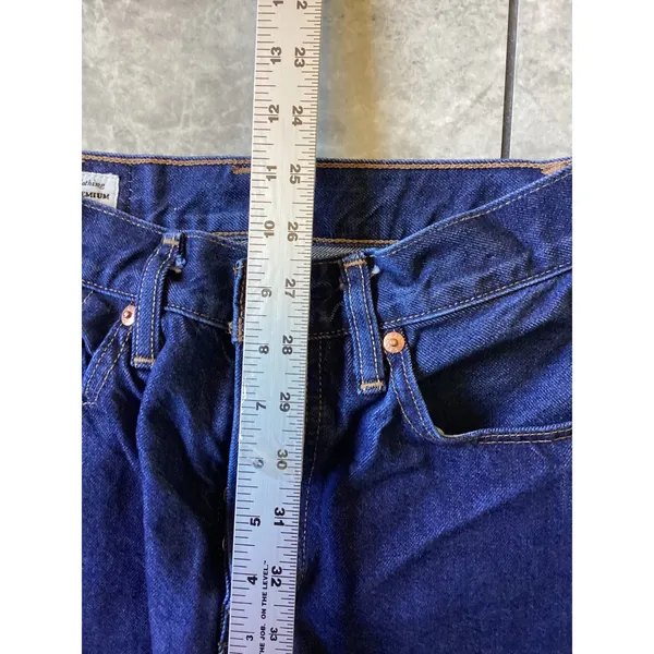 Levis Premium 501 Original Fit Dark Wash Straight Leg Jeans 12501-0378 W25 L30 - Image 3