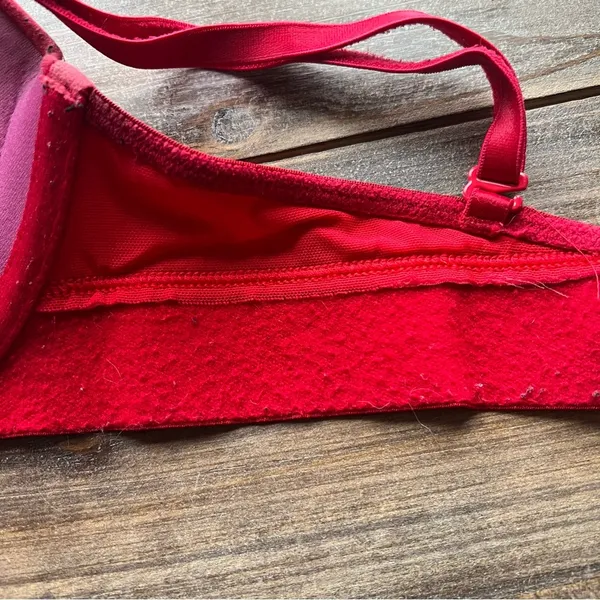 Victoria’s Secret PINK Red Wear Everywhere Super Push Up Bra Size 32C - Image 5