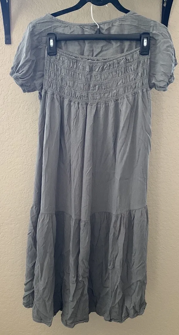 Ces Femme Boutique Olive Crop top maxi set - Image 5