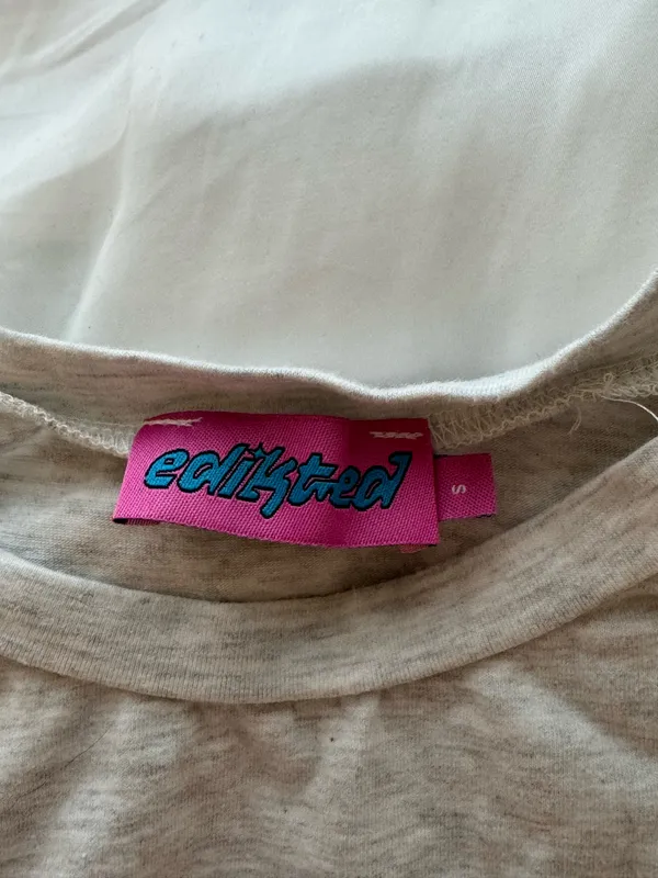Edikted light grey long sleeve top - Image 3