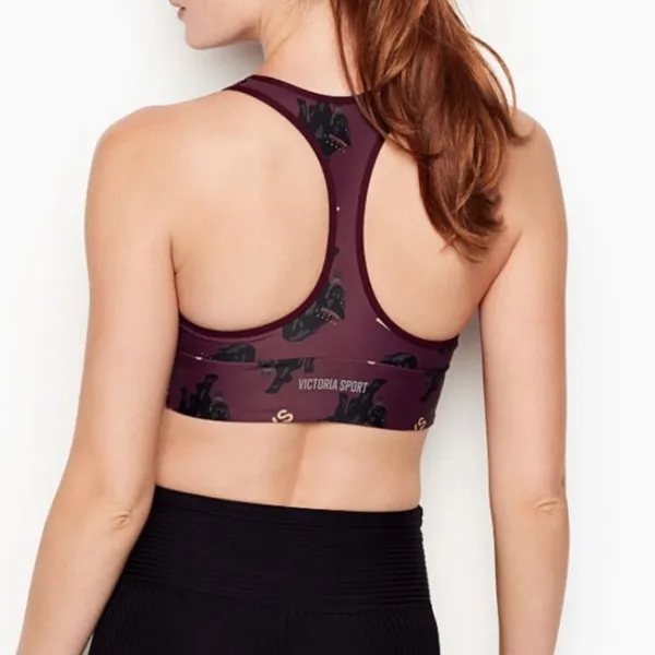 2 piece set! VS leggings and sports bra set Eggplant color panther crown print - Image 4