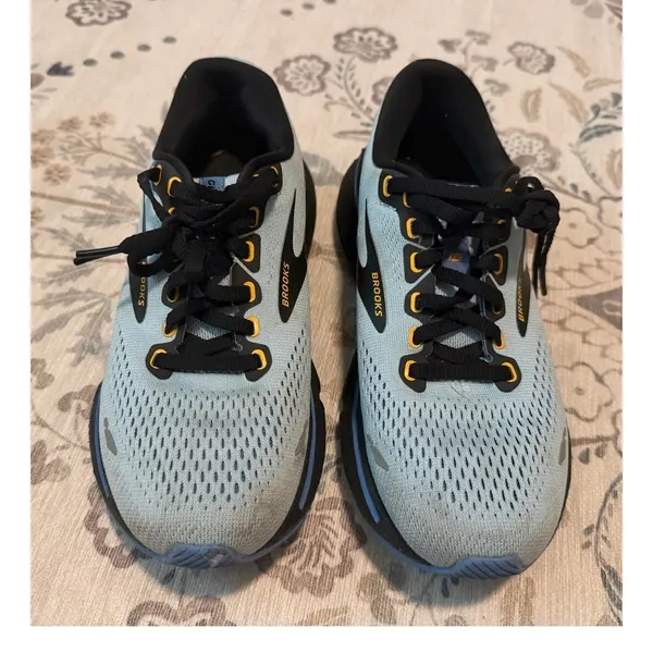 Brooks Ghost 15 Women's Running Shoes Size 5.5 Light Blue / Gold Neutral - Image 2