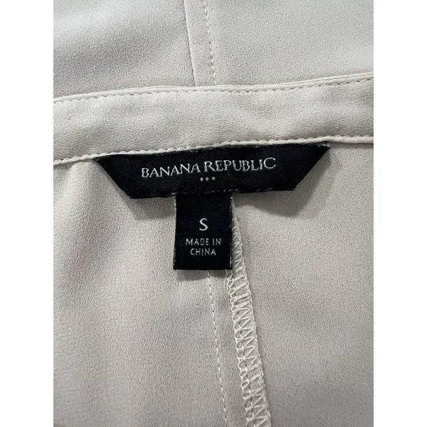 Banana Republic‎ Blouse Sleeveless Blouse Ruffle Size Small Office Career Formal - Image 7