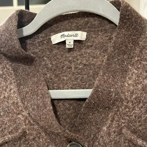 Upton Wool-Blend Cardigan Sweater in good condition. Size M - Image 5
