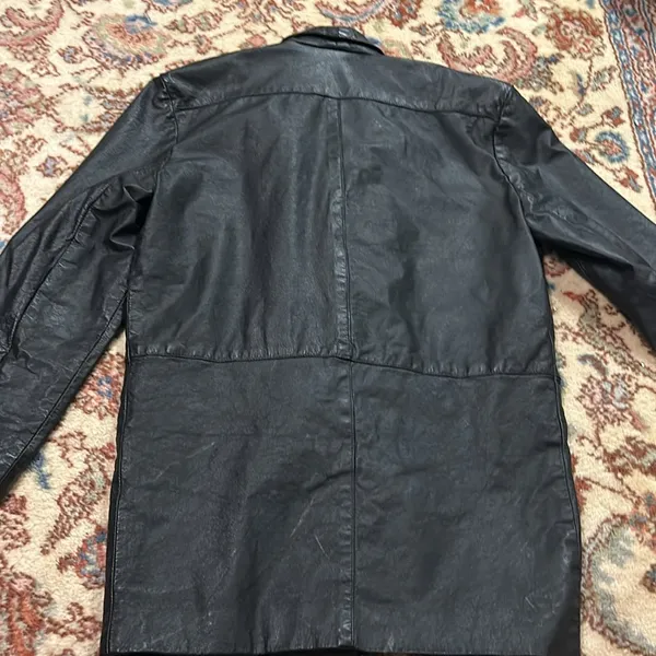 90’s Leather jacket Size M - Image 2