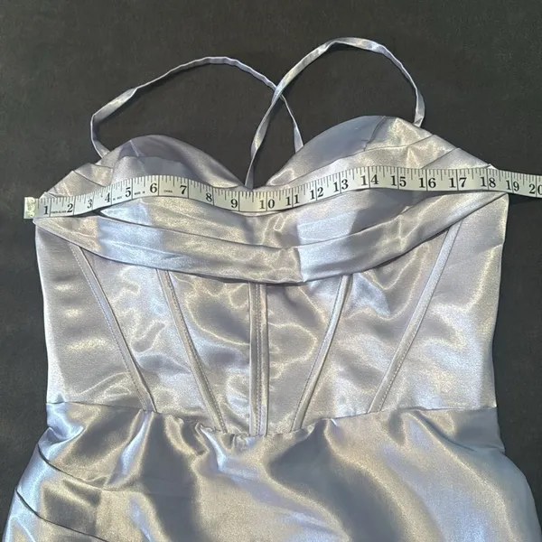 Women’s Full Length Prom Party Dress Criss Cross Straps Leg Slit Size 10 NWOT - Image 10