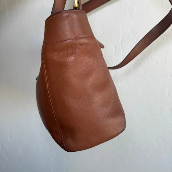 Vintage Coach Soho Buckle Bag 4157 British Tan Brown Leather Tote Shoulder Bag - Image 2