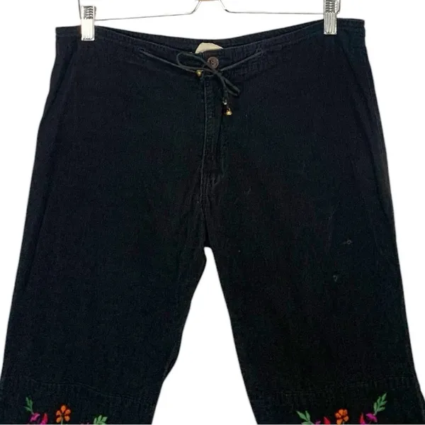 Vintage The Nepali bazaar Y2K Embroidered Corduroy Pants Size Large - Image 3