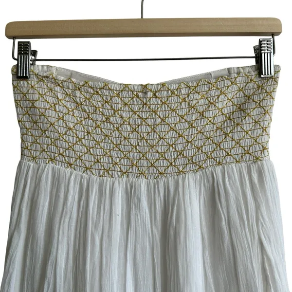 Free People Star Of India Dress XS Embroidered Beach Sleeveless SunDress - Image 7