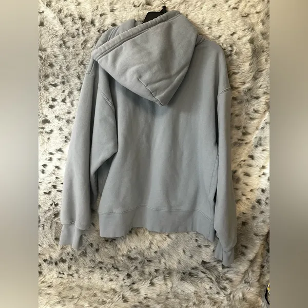 296 TNA Gray light blue hoodie med/large - Image 2