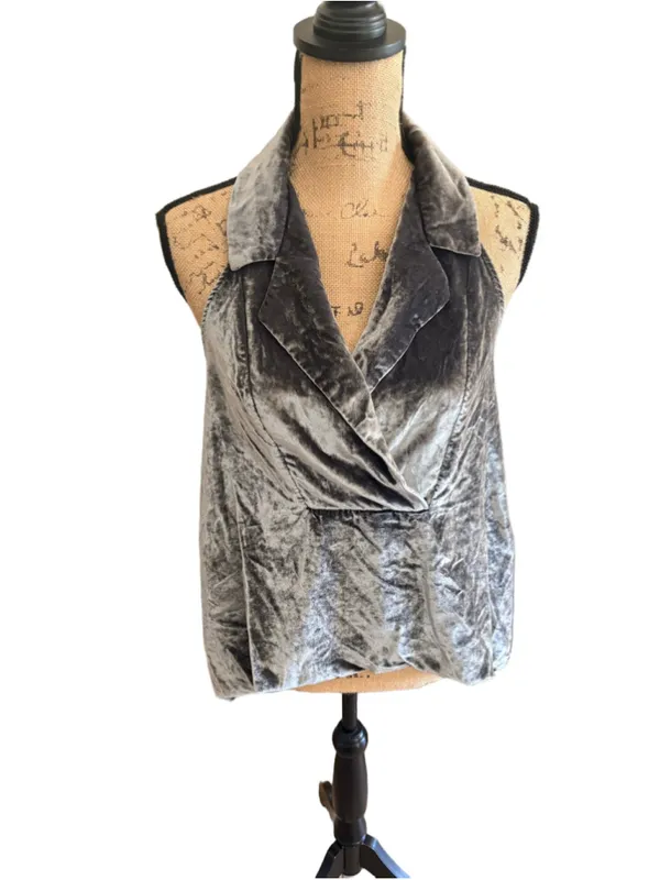Anthropologie The Dylon Sleeveless Wide Placket Top: Size M Velvet Edition - Image 2
