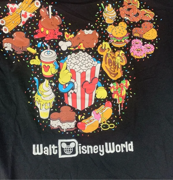 Disney Eats size XL Black short sleeve exclusive Parks shirt food Mickey mouse - Image 5