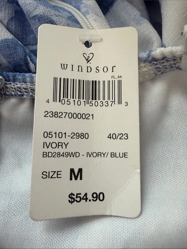Blue Floral Midi Slip Dress - Image 8