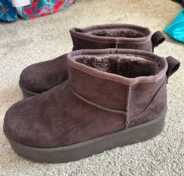 Platform slippers Brown Size 9 - Image 2