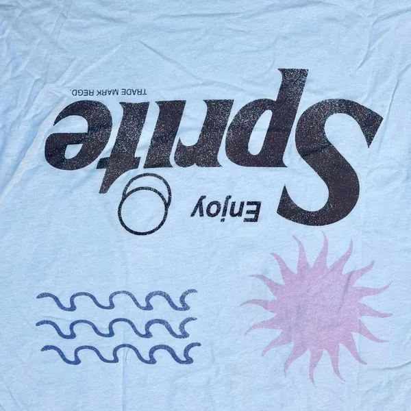 Sprite T Shirt Graphic Beige Tee New With Tags - Image 4