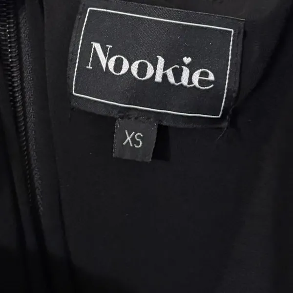 Revolve Nookie Black Frankie Cut Out Bodycon Midi Cocktail Dress Size XS - Image 3
