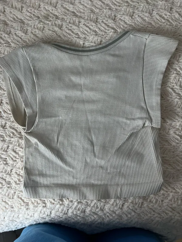 White Ribbed Urban Outfitters Top - Image 2