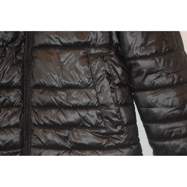 DKNY Sport Black Puffer Jacket Sorona Fill Quilted Stand Collar‎ Women Size S - Image 4