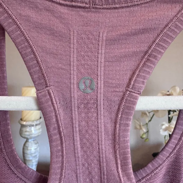 Lululemon Swiftly Tech Racerback Tank Pink Taupe Size 6 - Image 5