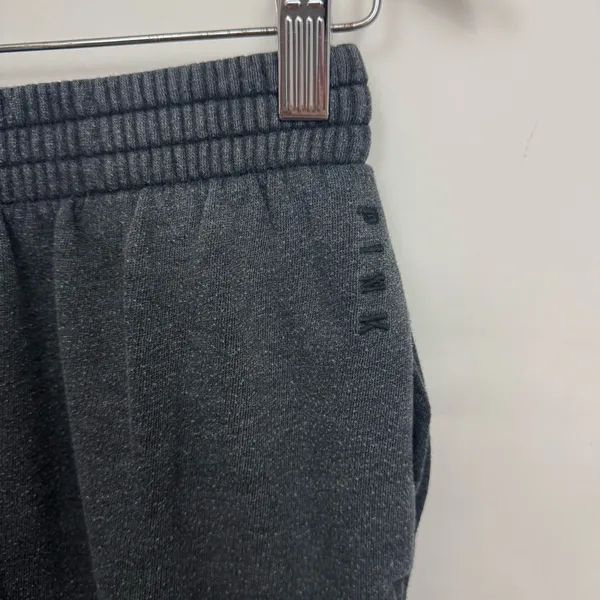 Victoria’s Secret PINK heathered gray elastic Sweatpants jogger small - Image 4