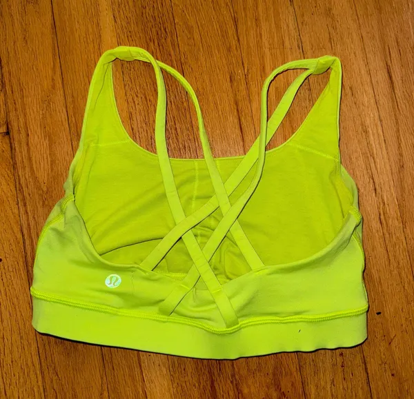 Energy Sports Bra Lululemon 4 highlighter yellow - Image 2