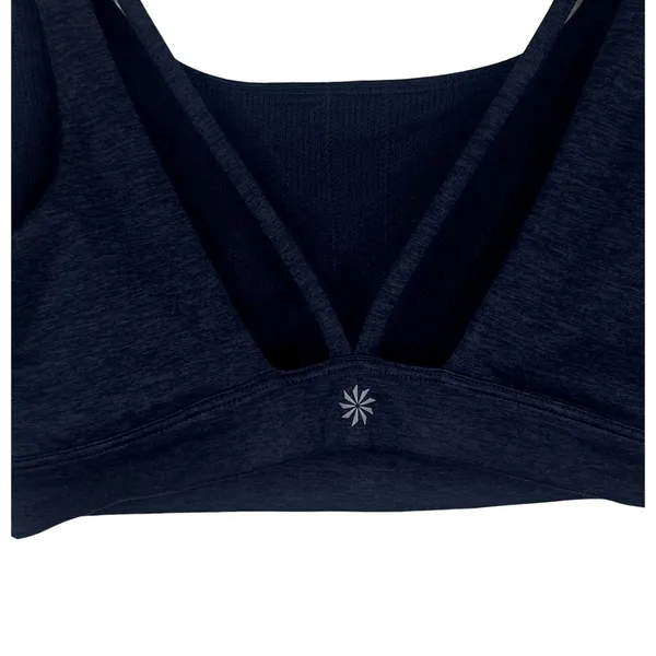Athleta Activewear Criss Cross Spaghetti Straps Back Sports Bra S Charcoal Grey - Image 8