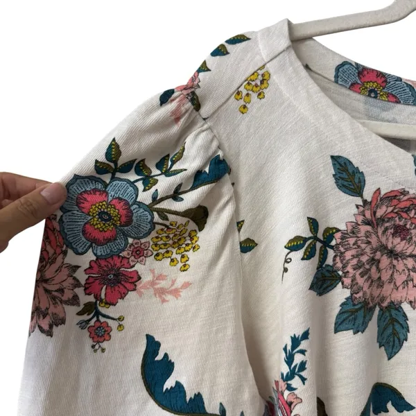 LOFT Floral‎ Shift Dress Plus Size 20 Long Sleeve Knee Length Casual Work - Image 4