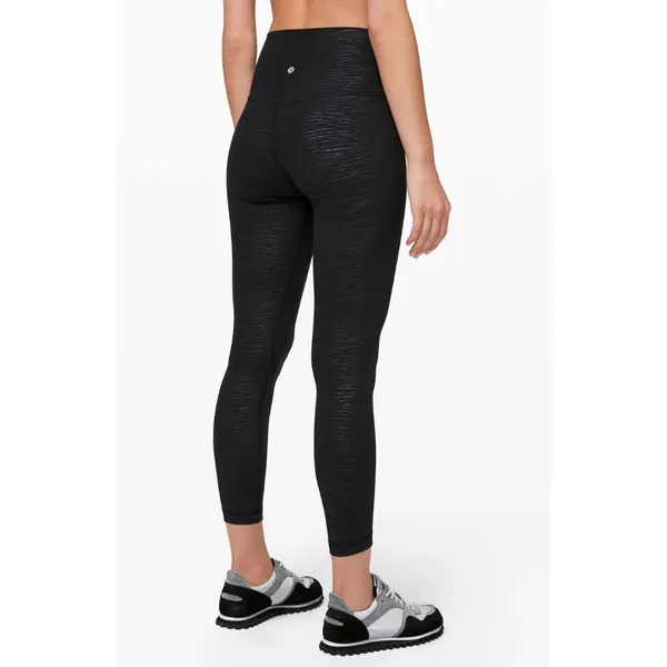 Lululemon Align Pant II Leggings 25" Stride Emboss Black 4 - Image 2