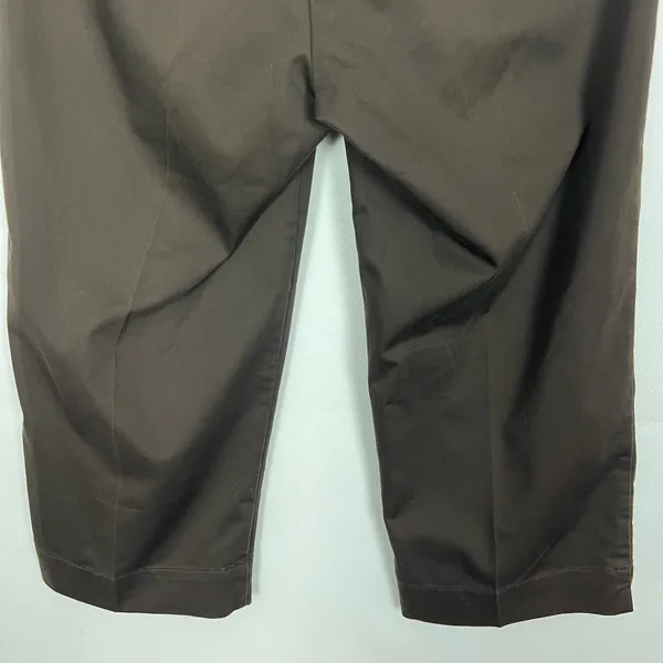 Dockers Mid-Rise Curvy Brown Capri Pants Size 6 Cotton Stretch Y2K City Girl - Image 7