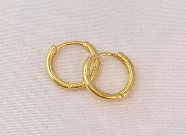 Small Hoop Earrings,10mm Gold Hoop Earrings - Image 4