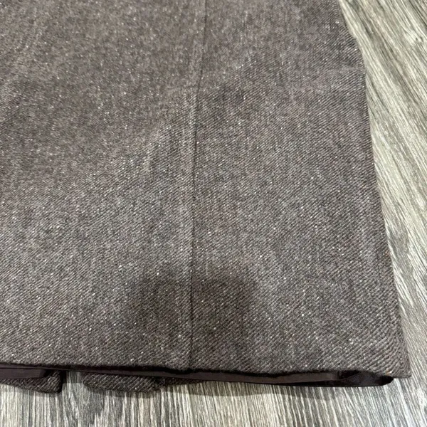 Banana Republic Petites Women's Size 6 Stretch 88% Wool Blend Brown Knit Skirt - Image 4