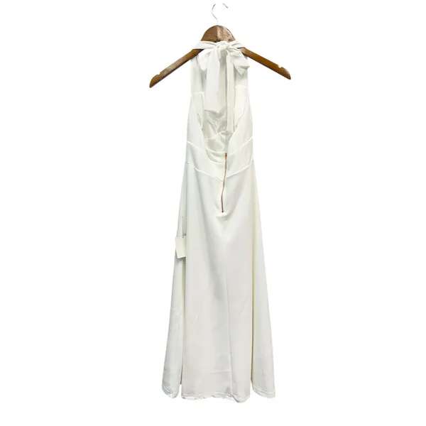 Lulus This is Bliss White Halter Midi Dress size XS NWT - Image 4