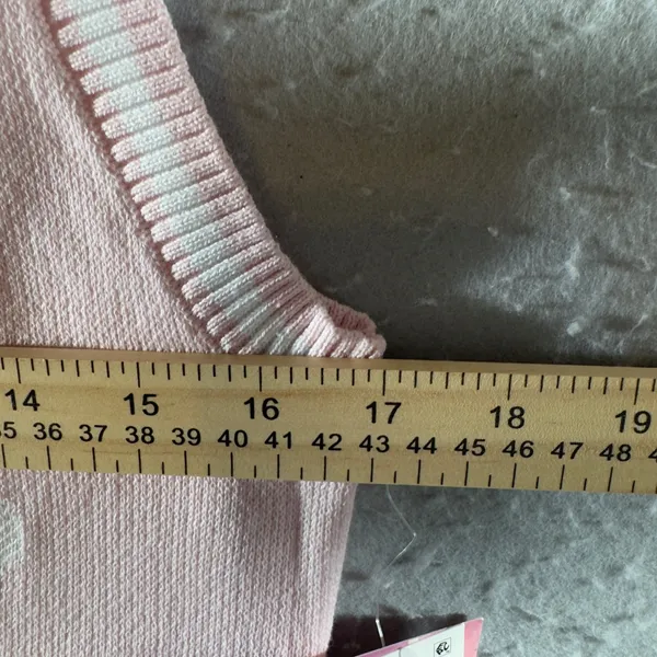 1596 | NWT Megan Moroney Cloud 9 Pink‎ Knit Lounge Set Shorts XXL - Image 4