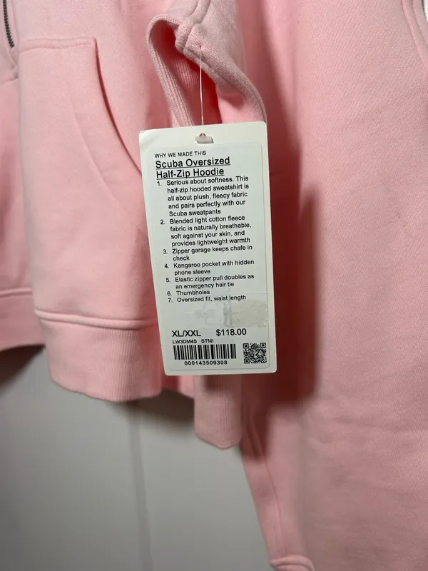 Lululemon XL/XXL Scuba Strawberry Milkshake RARE - Image 4