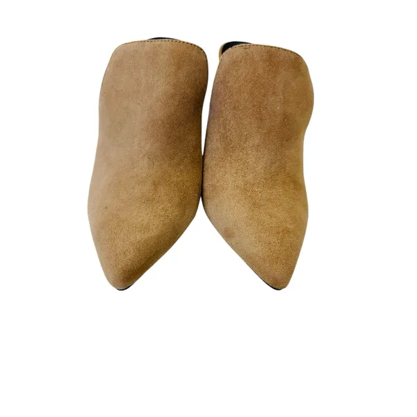 Natori Minh-Su Color Doe Kid‎ Suede Women's Pointed Toe Heel Mule Size 9M NWB - Image 2