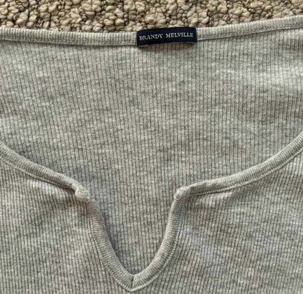 Brandy Melville Gray Top - Image 2