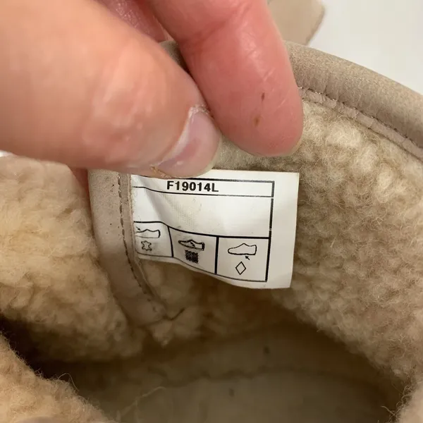Ugg Sz 6 Boots Rella Beige Suede Shearling Lined Ankle Short Booties Snap Strap - Image 8