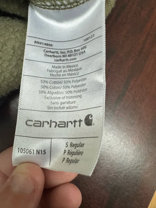 Carhartt Men’s Loose Fit Camouflage Hoodie Size Small - Image 4