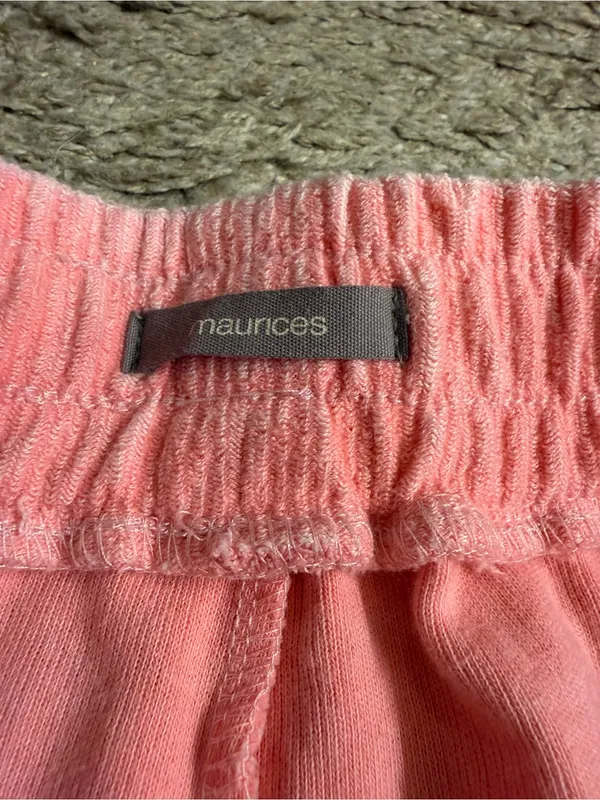 Maurices Pink Coral Corded Ribbed High Rise 5” Drawstring Short - size 1x - Image 6