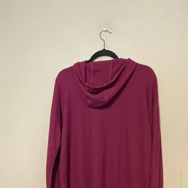CHASER‎ Waffle Knit Thermal Hoodie Size Medium - Image 5