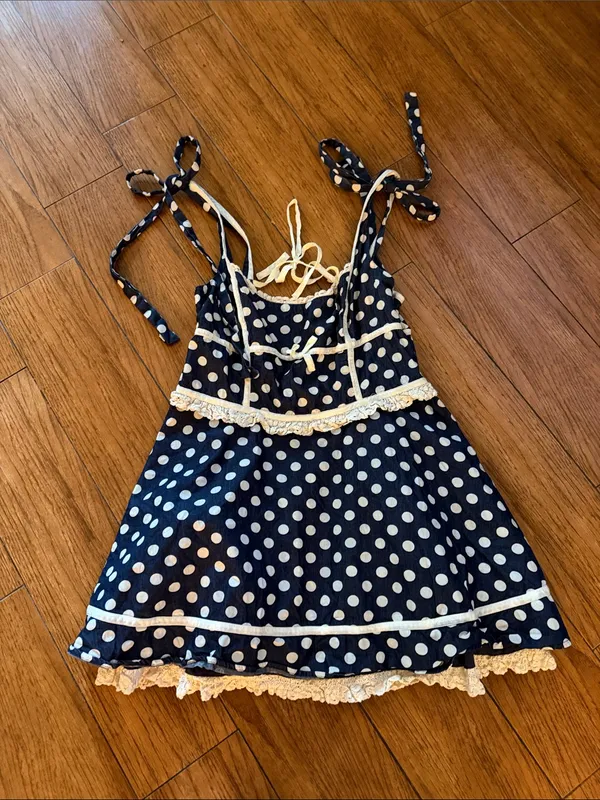 For Love & Lemons Dolly Dot Mini Dress - Image 3