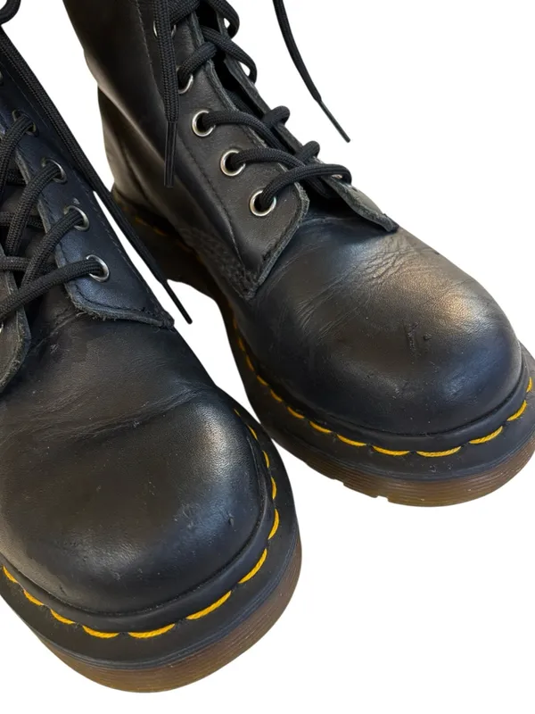 Dr. Martens Leather 1460 8 Eye Boots Black Size 6 - Image 6