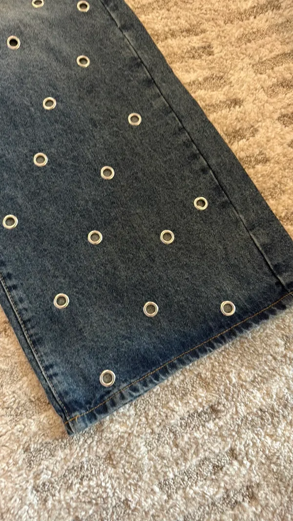 Jaimie Grommet Low Rise Jeans - Image 12
